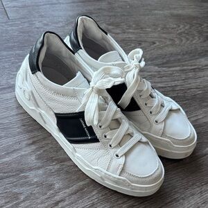 CNC Costume National white and Black sneakers